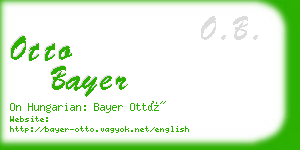 otto bayer business card